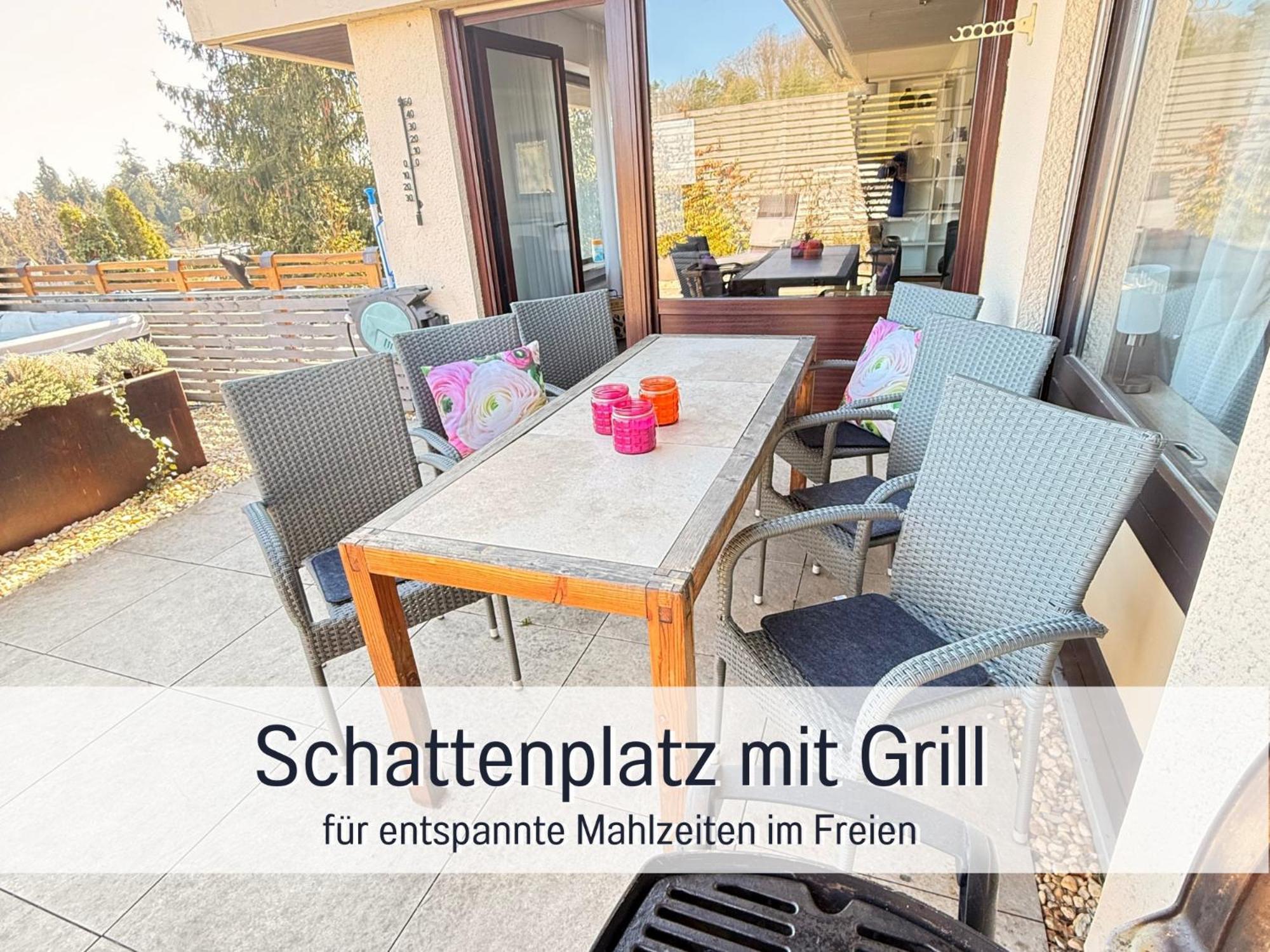 Sonnenterrasse - 3 Schlafzimmer, Whirlpool & Alpenblick - Perfekt Fuer Romantik Oder Familienurlaub Mit Kind , Hund Willkommen By Ferienwohnenamsee - Uberlingen Eksteriør billede