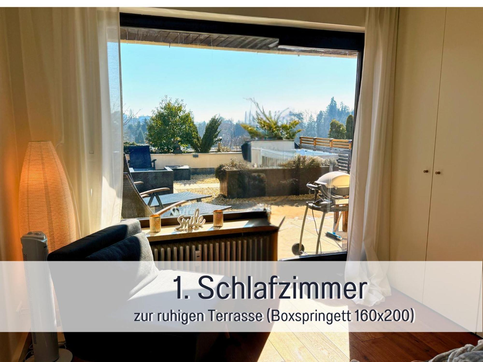 Sonnenterrasse - 3 Schlafzimmer, Whirlpool & Alpenblick - Perfekt Fuer Romantik Oder Familienurlaub Mit Kind , Hund Willkommen By Ferienwohnenamsee - Uberlingen Eksteriør billede
