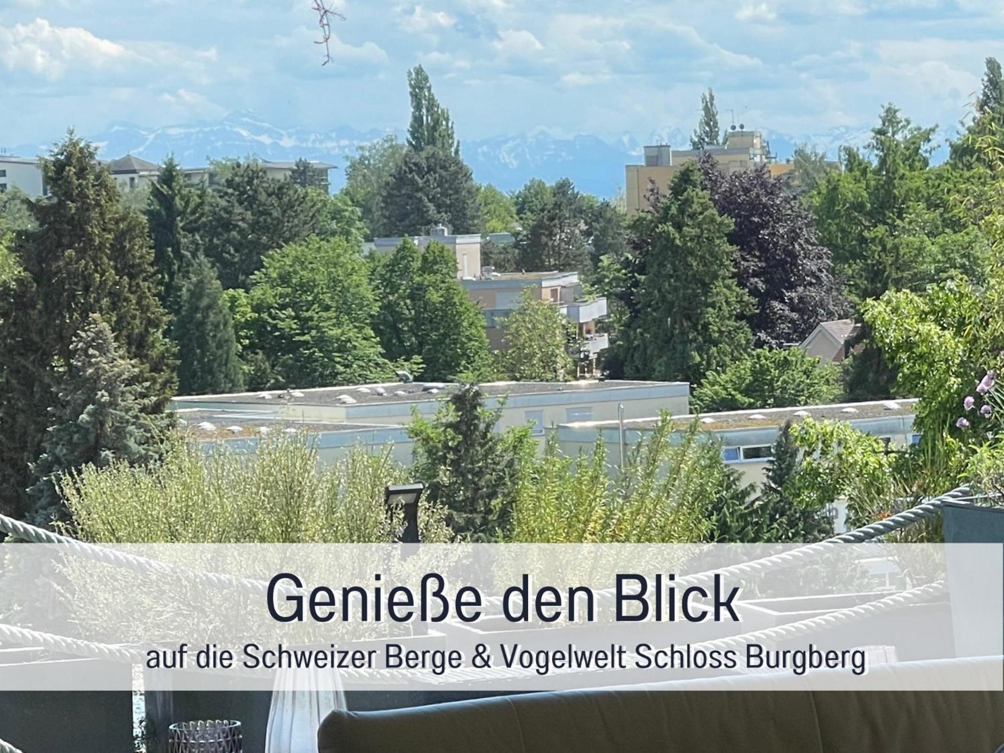 Sonnenterrasse - 3 Schlafzimmer, Whirlpool & Alpenblick - Perfekt Fuer Romantik Oder Familienurlaub Mit Kind , Hund Willkommen By Ferienwohnenamsee - Uberlingen Eksteriør billede